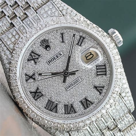 mens diamond watches rolex|rolex datejust diamond dial 36mm.